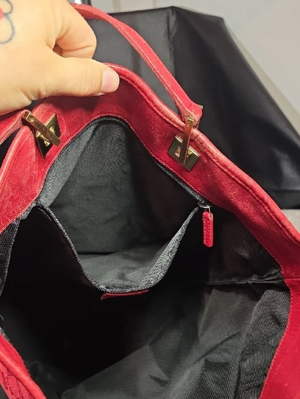 Gucci Red GG Monogram Tote